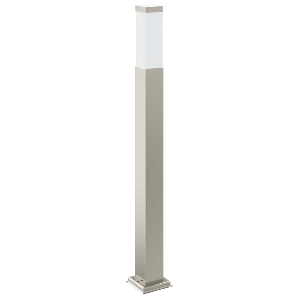 vidaXL Bollard Light with Sensor&Outlet 80 cm Stainless Steel IP44