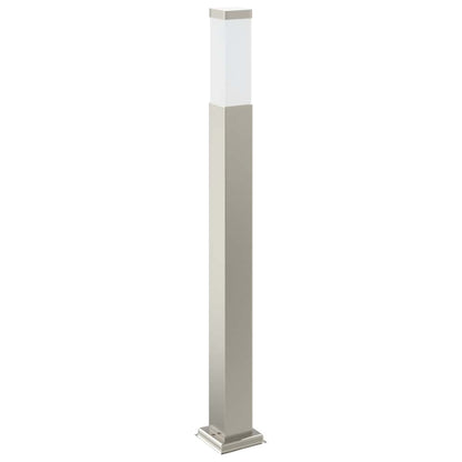 vidaXL Bollard Light with Sensor&Outlet 80 cm Stainless Steel IP44