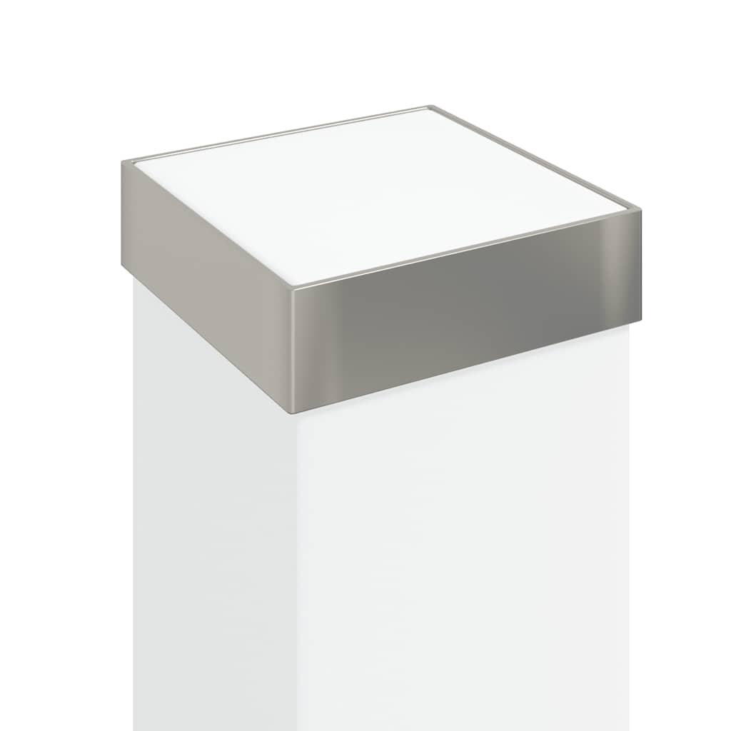 vidaXL Bollard Light with Sensor&Outlet 80 cm Stainless Steel IP44