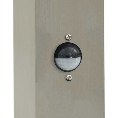 vidaXL Bollard Light with Sensor&Outlet 80 cm Stainless Steel IP44