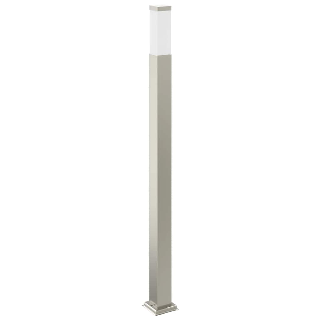 vidaXL Bollard Light with Sensor&Outlet 110 cm Stainless Steel IP44