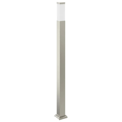 vidaXL Bollard Light with Sensor&Outlet 110 cm Stainless Steel IP44