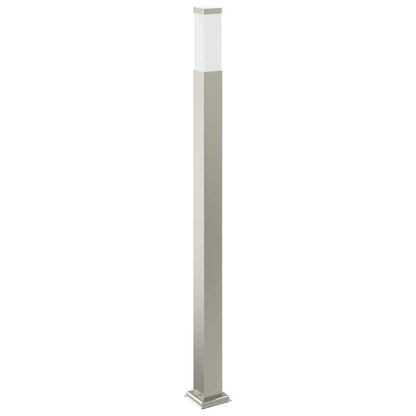 vidaXL Bollard Light with Sensor&Outlet 110 cm Stainless Steel IP44
