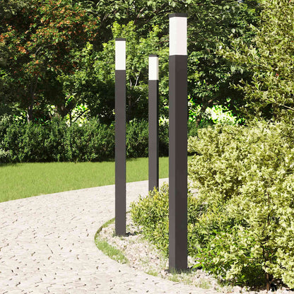 vidaXL Bollard Lights 3 pcs 110 cm Black IP44
