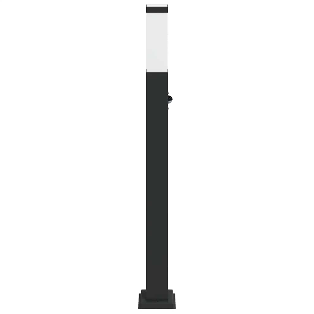 vidaXL Bollard Light with Sensor 80 cm Black IP44