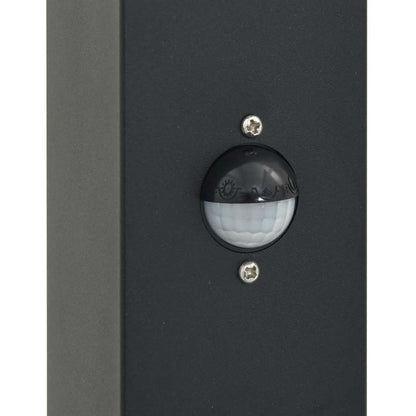 vidaXL Bollard Lights with Sensor 3 pcs 80 cm Black IP44