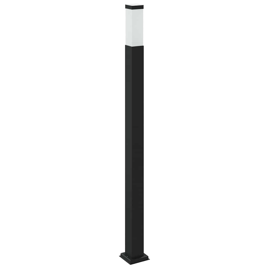 vidaXL Bollard Light with Sensor 110 cm Black IP44