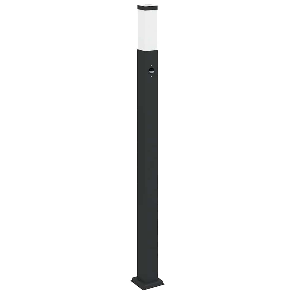 vidaXL Bollard Lights with Sensor 3 pcs 110 cm Black IP44