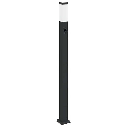 vidaXL Bollard Lights with Sensor 3 pcs 110 cm Black IP44