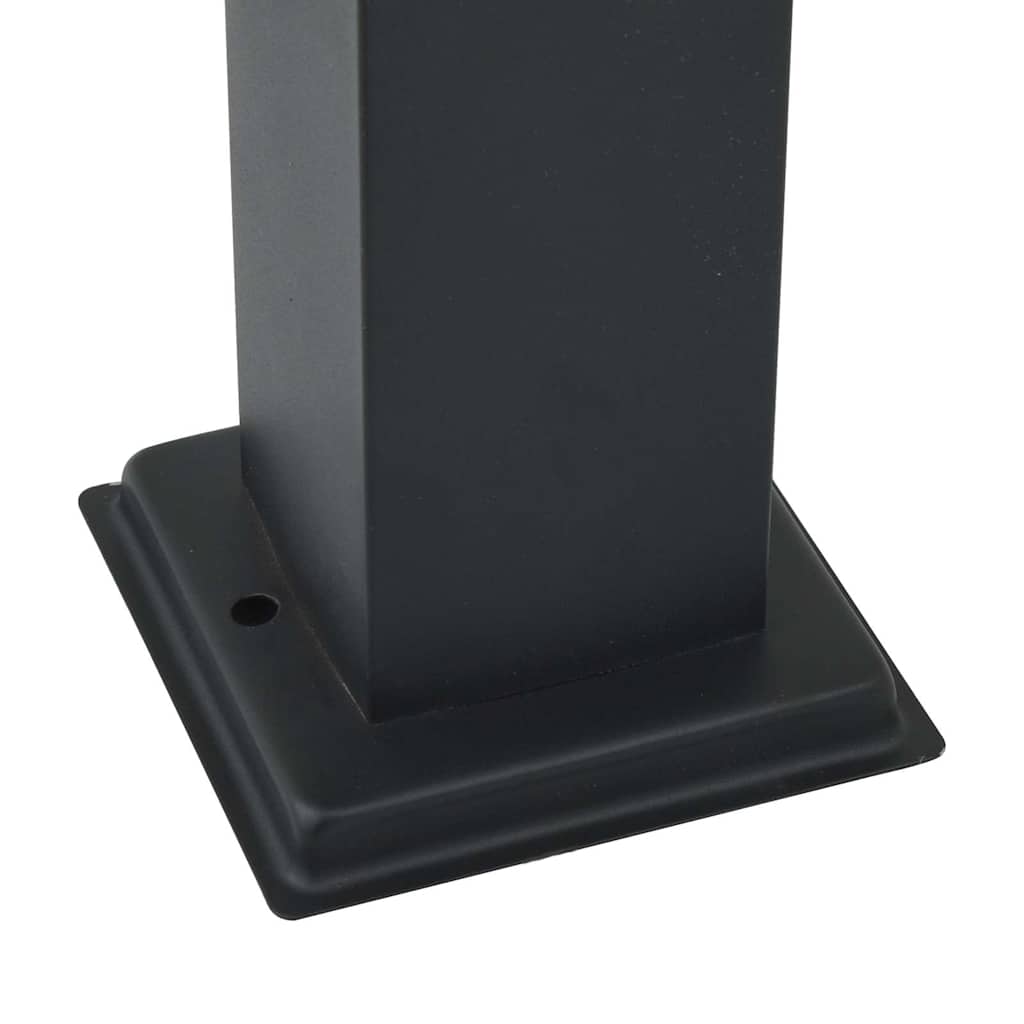 vidaXL Bollard Lights with Sensor 3 pcs 110 cm Black IP44