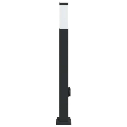 vidaXL Bollard Light with Outlet 80 cm Black IP44