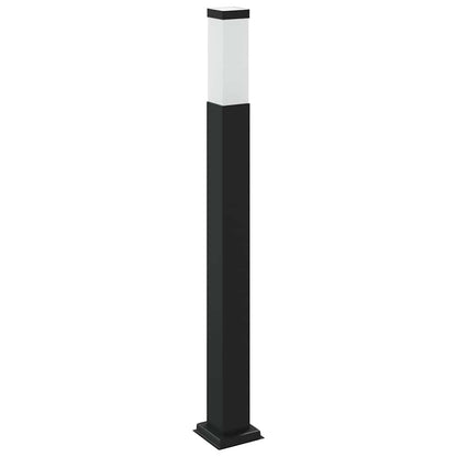 vidaXL Bollard Light with Outlet 80 cm Black IP44