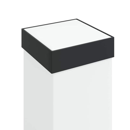 vidaXL Bollard Light with Outlet 80 cm Black IP44
