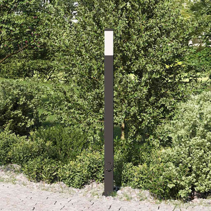 vidaXL Bollard Light with Outlet 110 cm Black IP44
