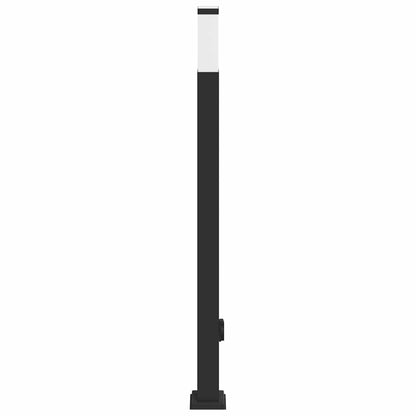vidaXL Bollard Light with Outlet 110 cm Black IP44