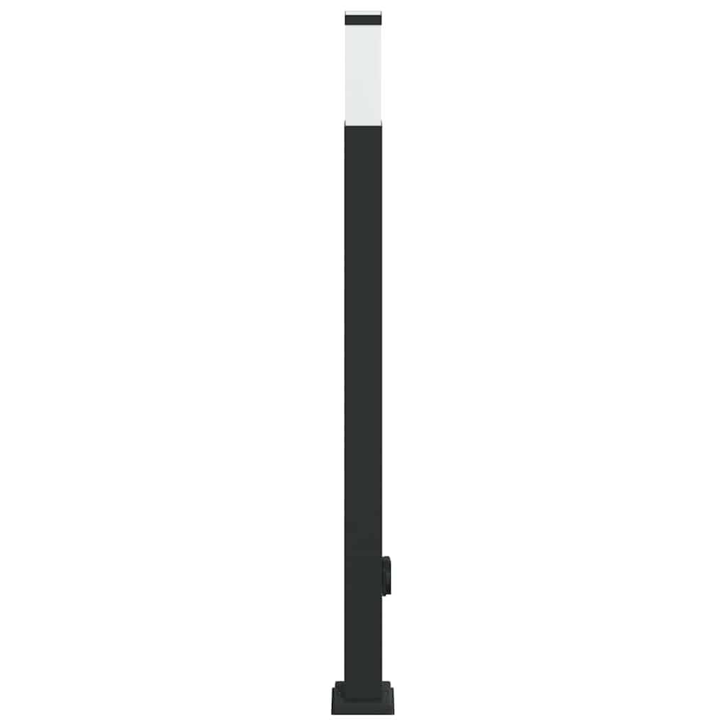 vidaXL Bollard Light with Outlet 110 cm Black IP44