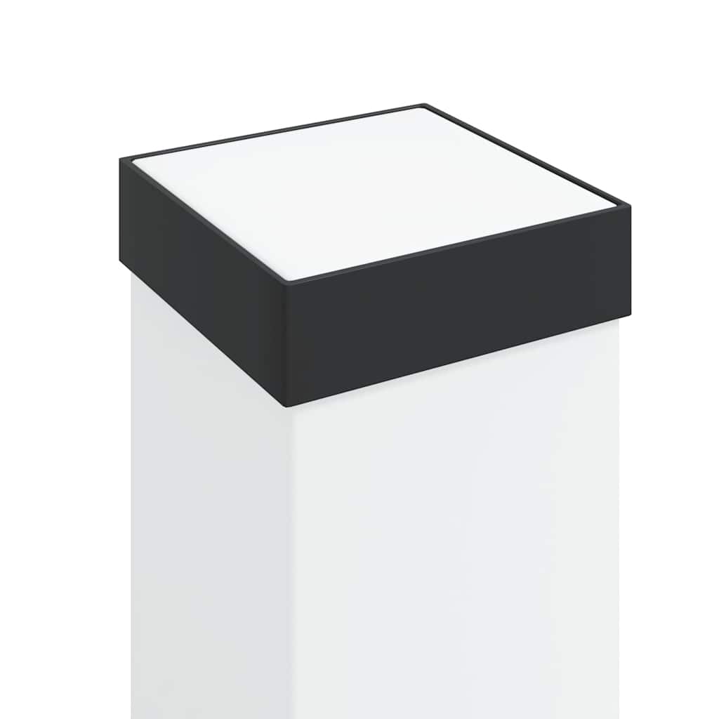 vidaXL Bollard Lights with Sensor&Outlet 3 pcs 50 cm Black IP44