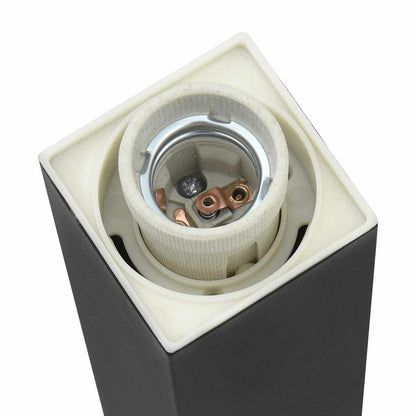 vidaXL Bollard Lights with Sensor&Outlet 3 pcs 80 cm Black IP44