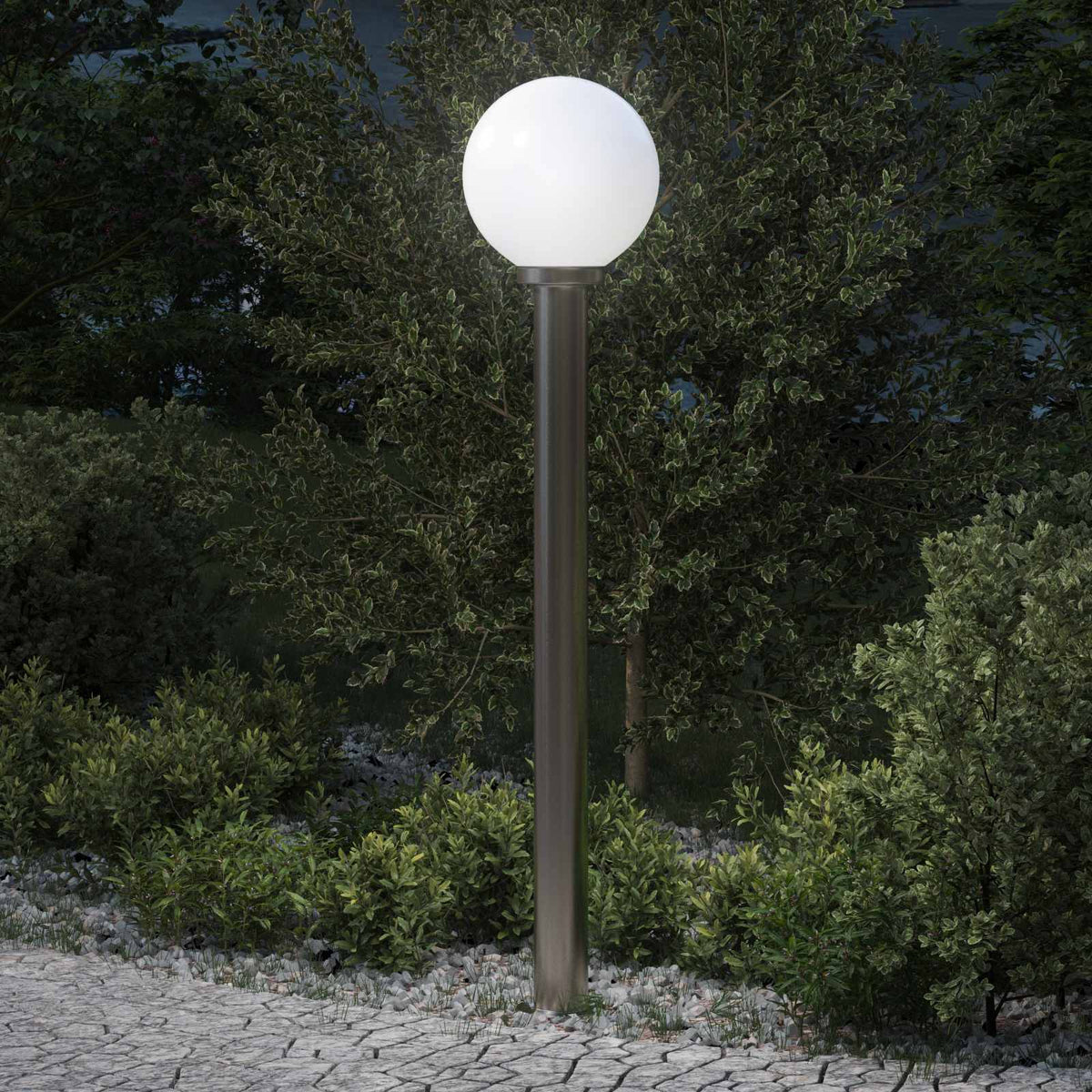 vidaXL Bollard Light 120 cm Stainless Steel IP44