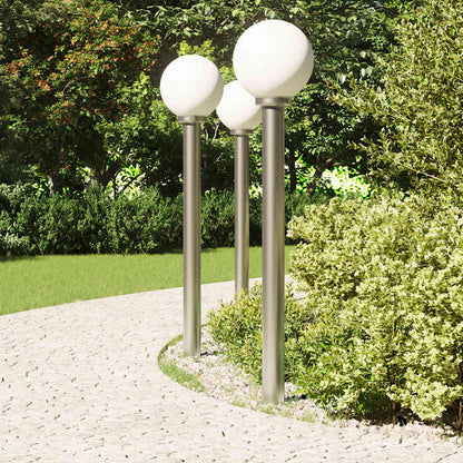 vidaXL Bollard Lights 3 pcs 120 cm Stainless Steel IP44