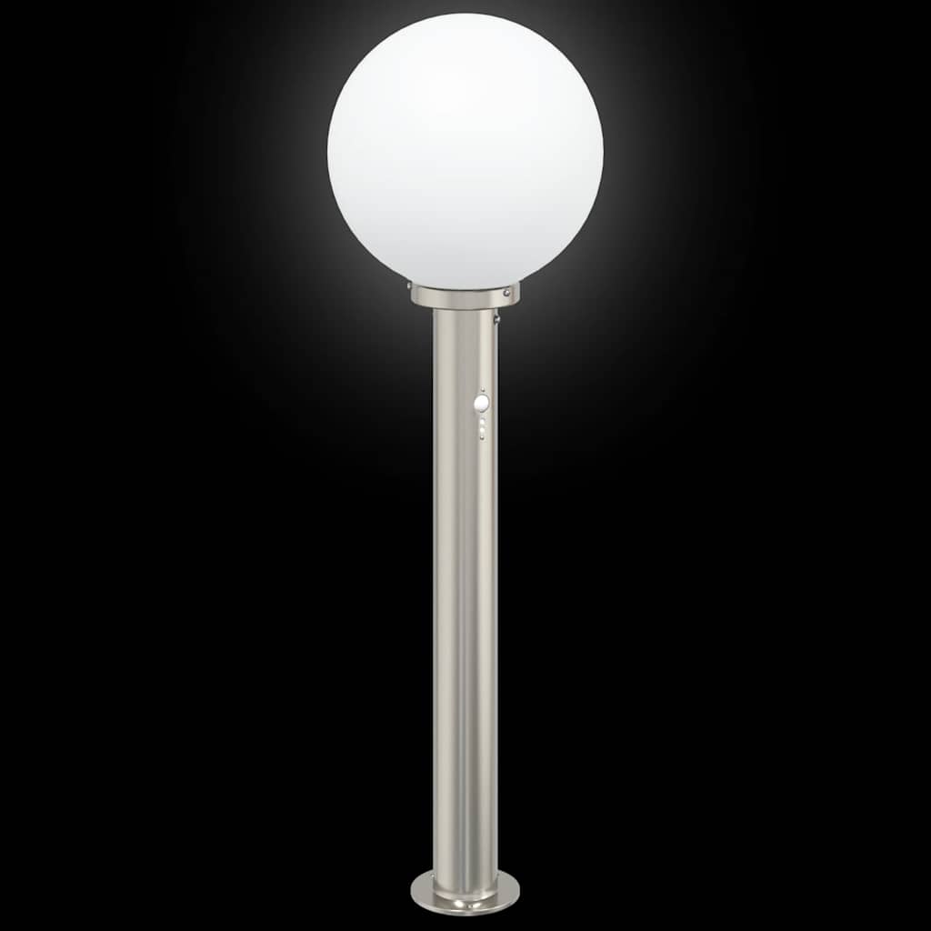 vidaXL Bollard Lights with Sensor 3 pcs 80 cm Stainless Steel IP44