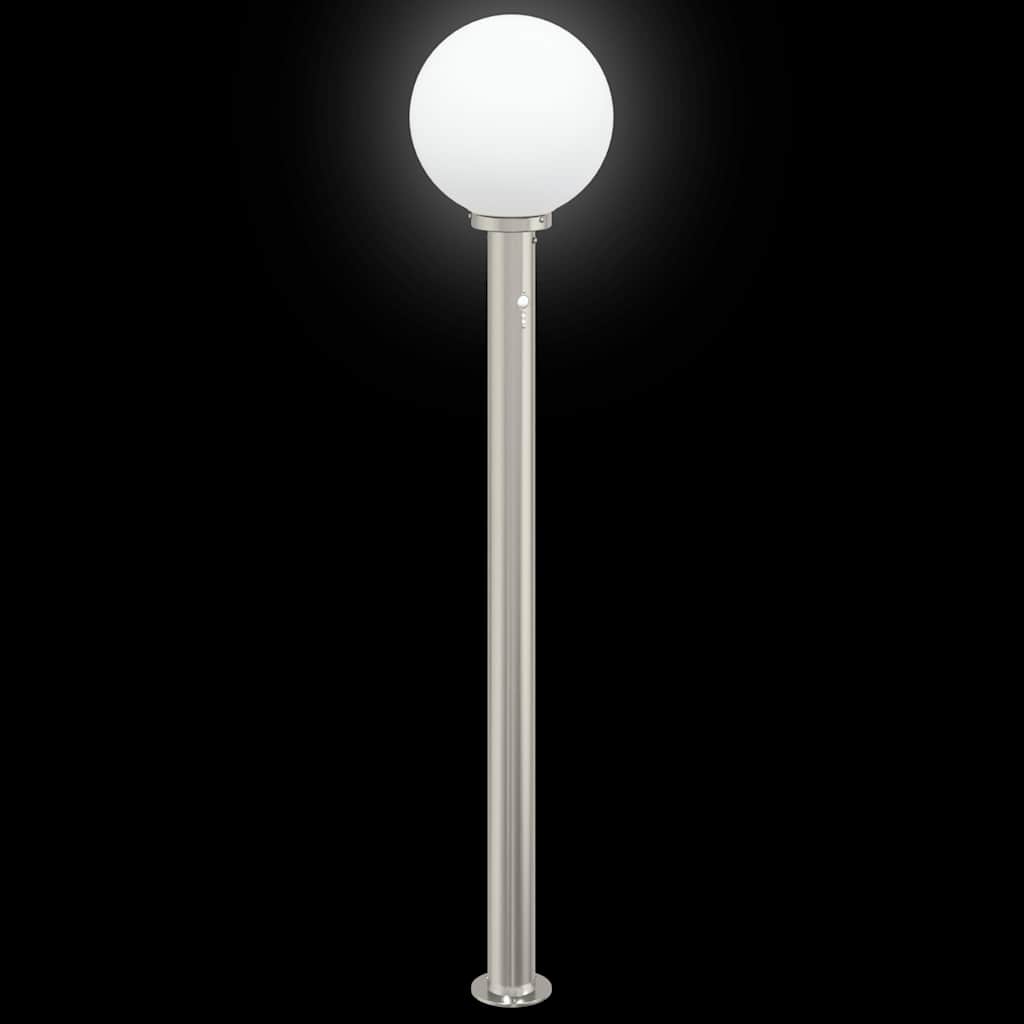 vidaXL Bollard Lights with Sensor 3 pcs 120 cm Stainless Steel IP44