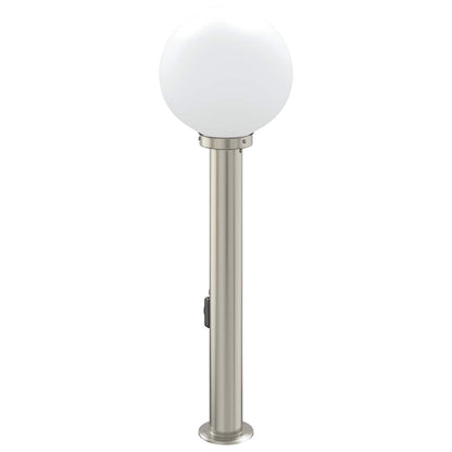 vidaXL Bollard Light with Outlet 80 cm Stainless Steel IP44