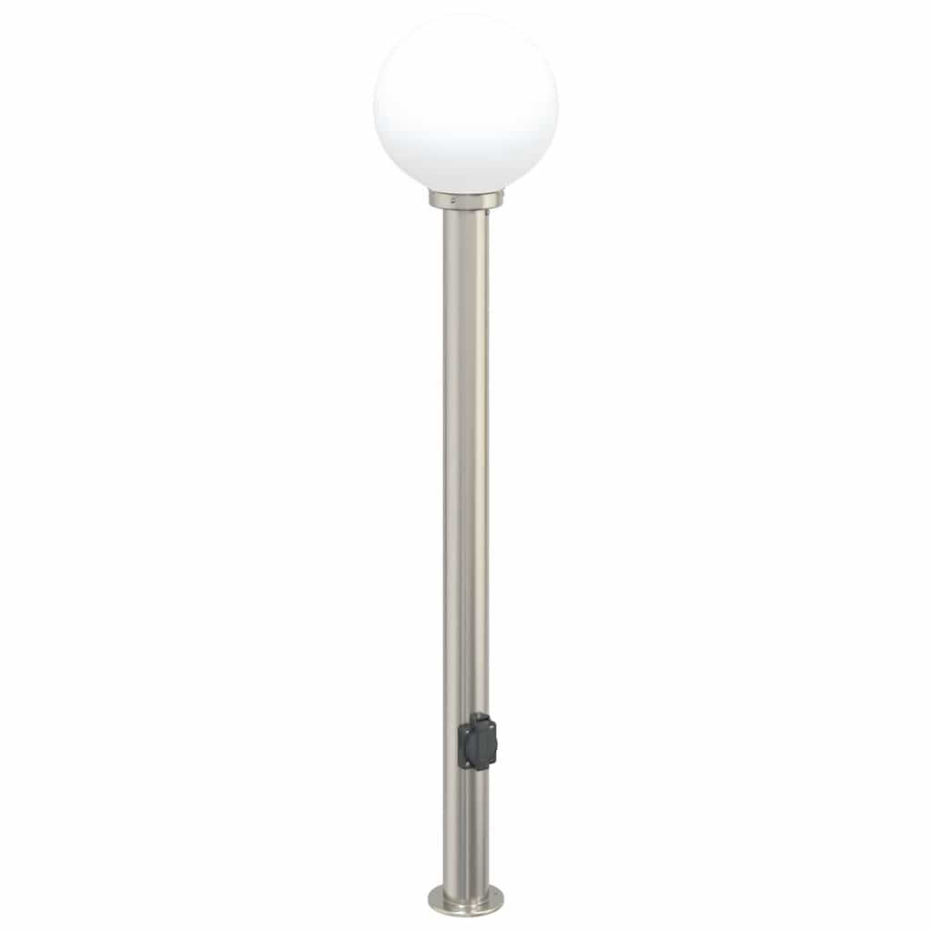 vidaXL Bollard Light with Outlet 120 cm Stainless Steel IP44