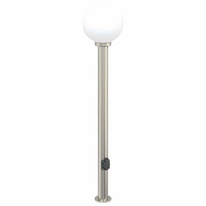 vidaXL Bollard Light with Outlet 120 cm Stainless Steel IP44