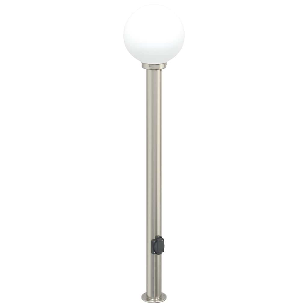 vidaXL Bollard Light with Outlet 120 cm Stainless Steel IP44