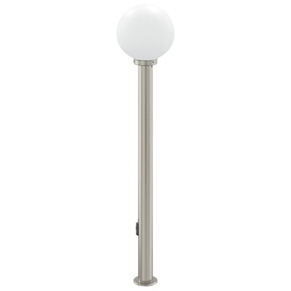 vidaXL Bollard Light with Outlet 120 cm Stainless Steel IP44