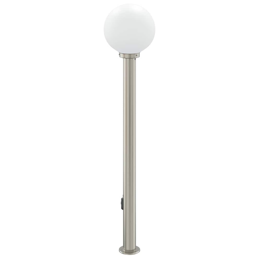 vidaXL Bollard Light with Outlet 120 cm Stainless Steel IP44