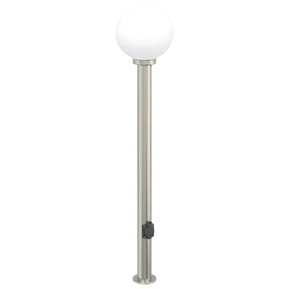vidaXL Bollard Lights with Outlet 3 pcs 120 cm Stainless Steel IP44