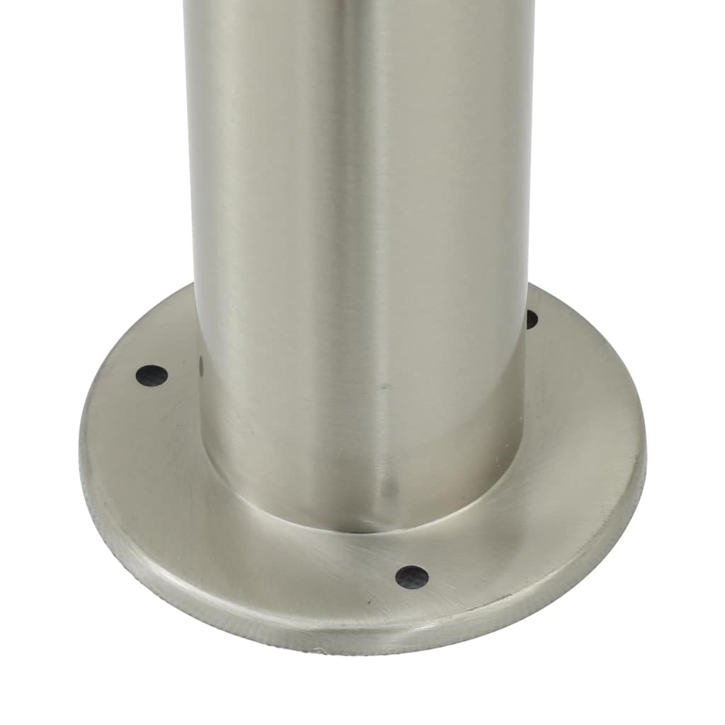 vidaXL Bollard Lights with Sensor&Outlet 3 pcs 80 cm Stainless Steel IP44