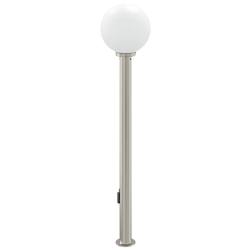 vidaXL Bollard Light with Sensor&Outlet 120 cm Stainless Steel IP44