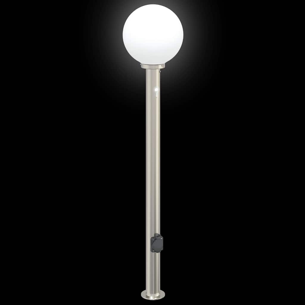 vidaXL Bollard Lights with Sensor&Outlet 3 pcs 120 cm