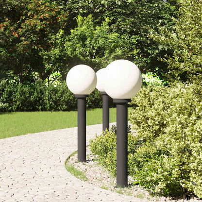 vidaXL Bollard Lights 3 pcs 80 cm Black IP44