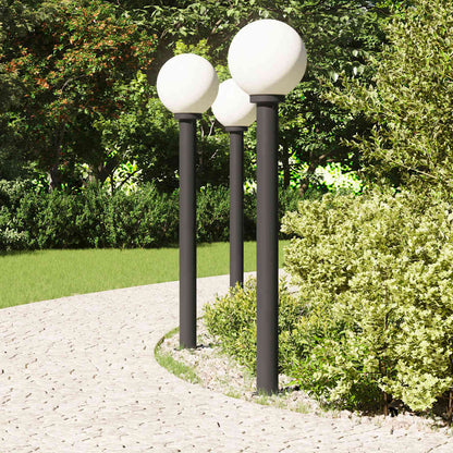 vidaXL Bollard Lights 3 pcs 120 cm Black IP44