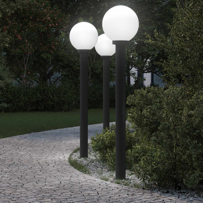 vidaXL Bollard Lights 3 pcs 120 cm Black IP44