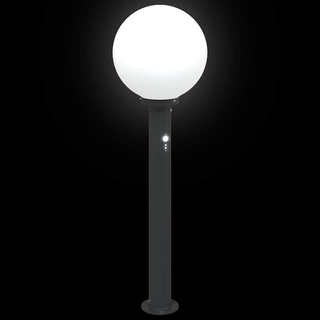 vidaXL Bollard Light with Sensor 80 cm Black IP44