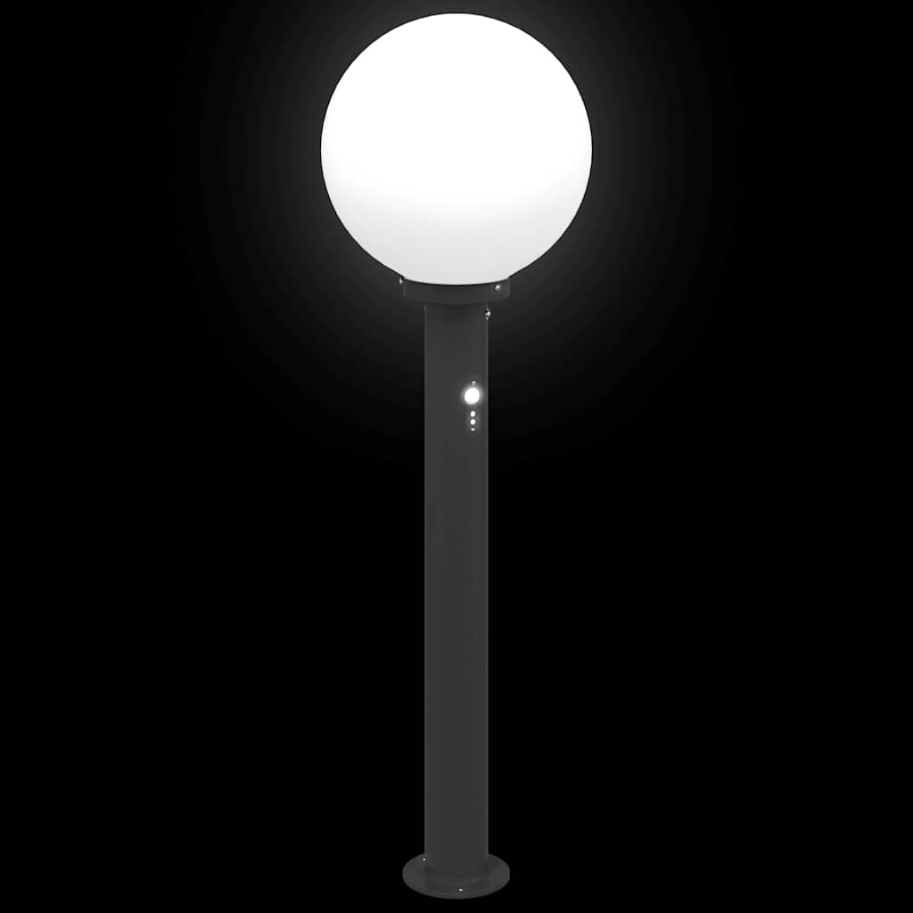 vidaXL Bollard Lights with Sensor 3 pcs 80 cm Black IP44