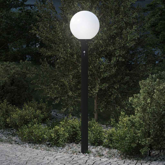 vidaXL Bollard Light with Sensor 120 cm Black IP44
