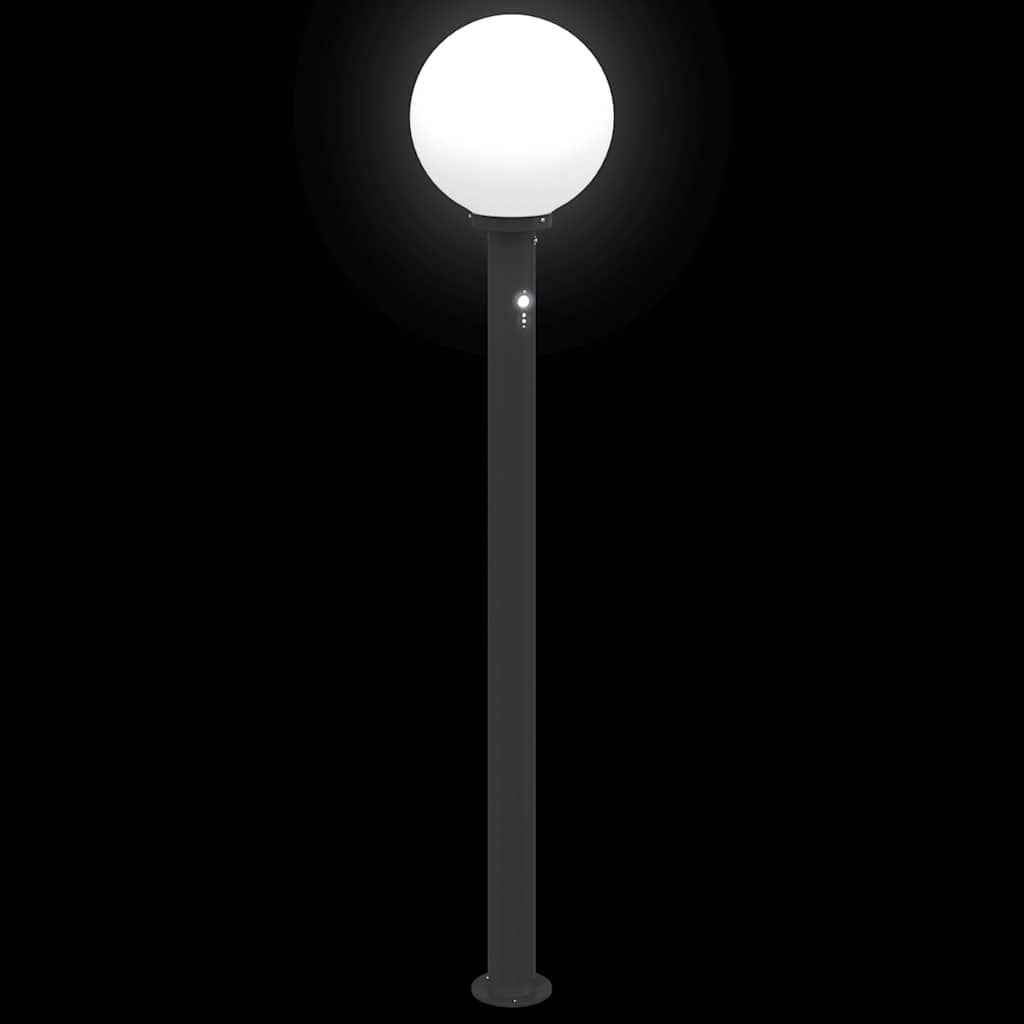 vidaXL Bollard Lights with Sensor 3 pcs 120 cm Black IP44