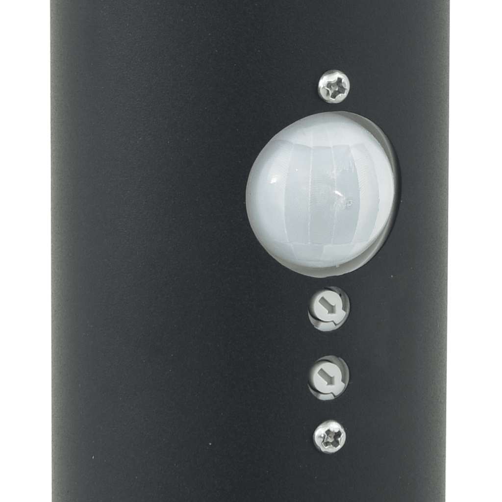 vidaXL Bollard Lights with Sensor 3 pcs 120 cm Black IP44
