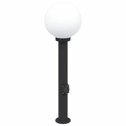 vidaXL Bollard Light with Outlet 80 cm Black IP44