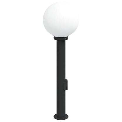 vidaXL Bollard Light with Outlet 80 cm Black IP44