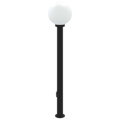 vidaXL Bollard Light with Outlet 120 cm Black IP44