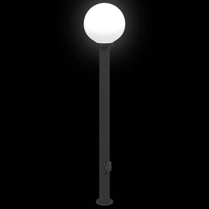 vidaXL Bollard Light with Outlet 120 cm Black IP44