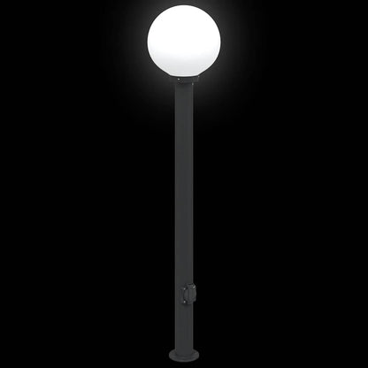vidaXL Bollard Lights with Outlet 3 pcs 120 cm Black IP44