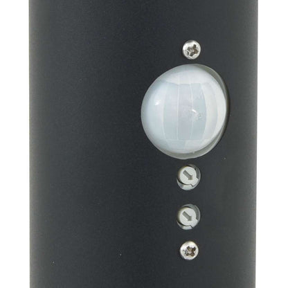 vidaXL Bollard Lights with Sensor&Outlet 3 pcs 120 cm Black IP44
